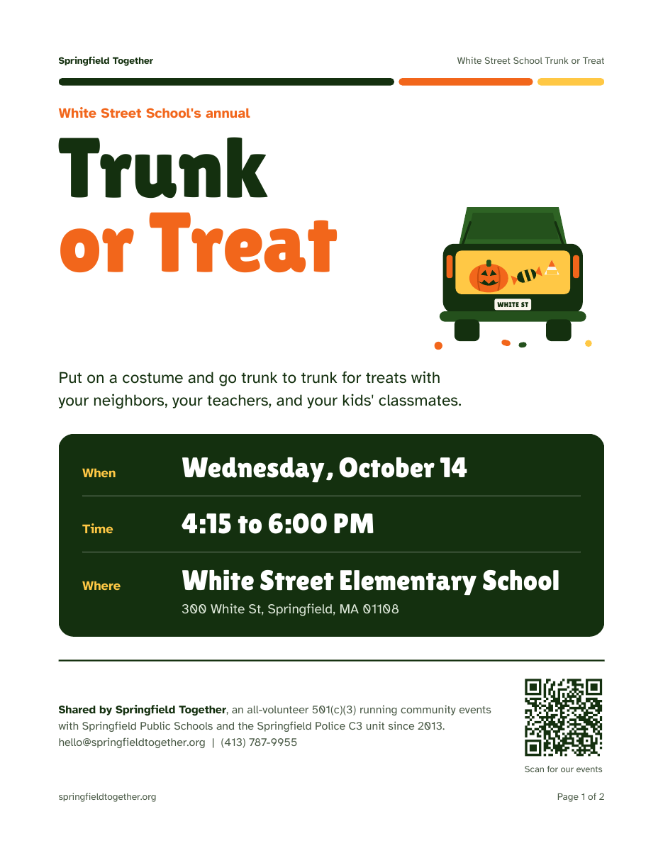 Preview of the Trunk or Treat flyer